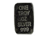 1 troy oz .999 fine silver bullion Wolf hand poured loaf bar