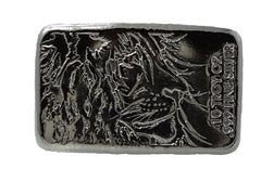 10 troy oz .999 fine silver bullion hand poured Lion bar