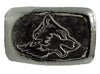 1 troy oz .999 fine silver bullion Wolf hand poured loaf bar