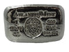 1 troy oz .999 fine silver Lion hand poured bar