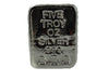 5 troy oz .999 fine silver bullion Skull and Crossbones hand poured loaf bar