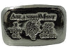 1 troy oz .999 fine silver bullion Eagle hand poured loaf bar