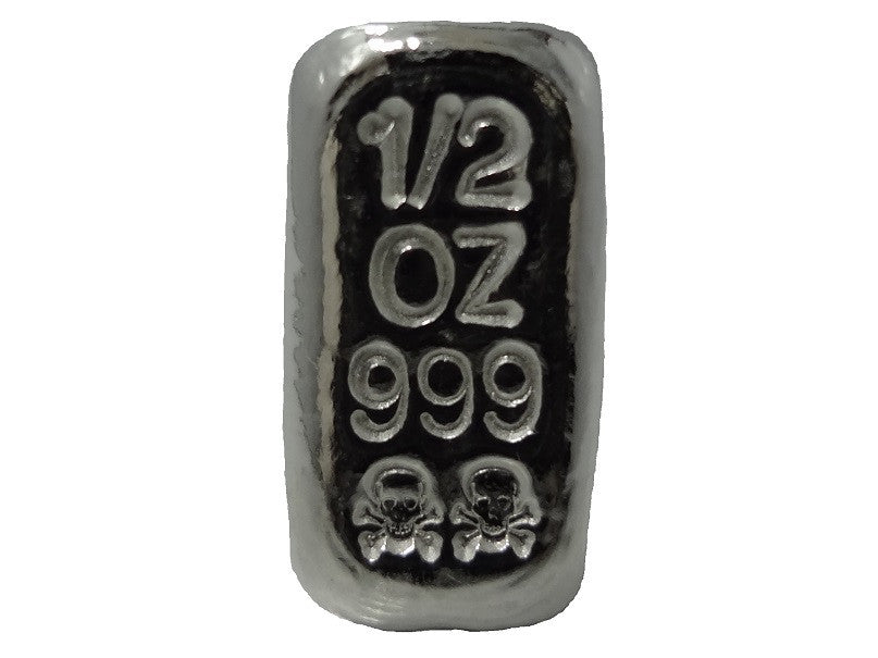 1/2 troy oz .999 fine silver bullion hand poured loaf bar – Atlantis